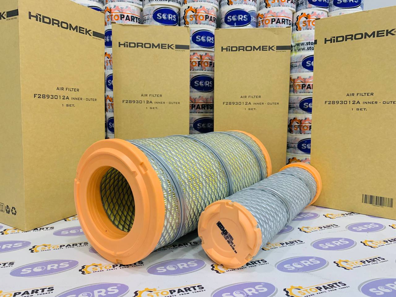 AIR FILTER KIT F28/93012A FOR HIDROMEK (GENUINE)