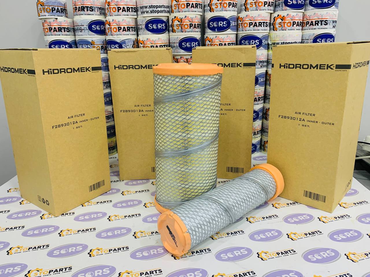 AIR FILTER KIT F28/93012A FOR HIDROMEK (GENUINE)