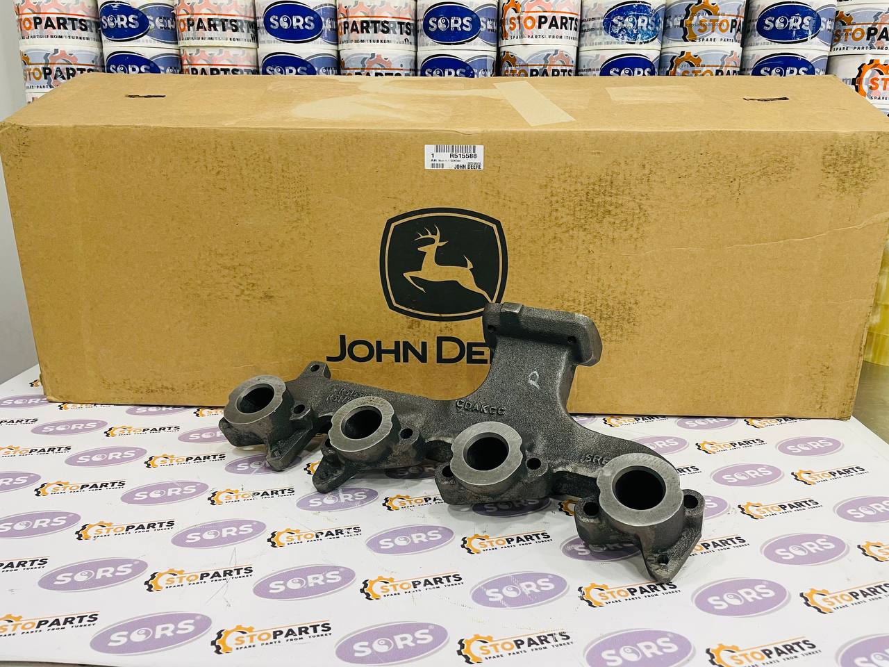EXHAUST MANIFOLD R515588 FOR JOHN DEERE