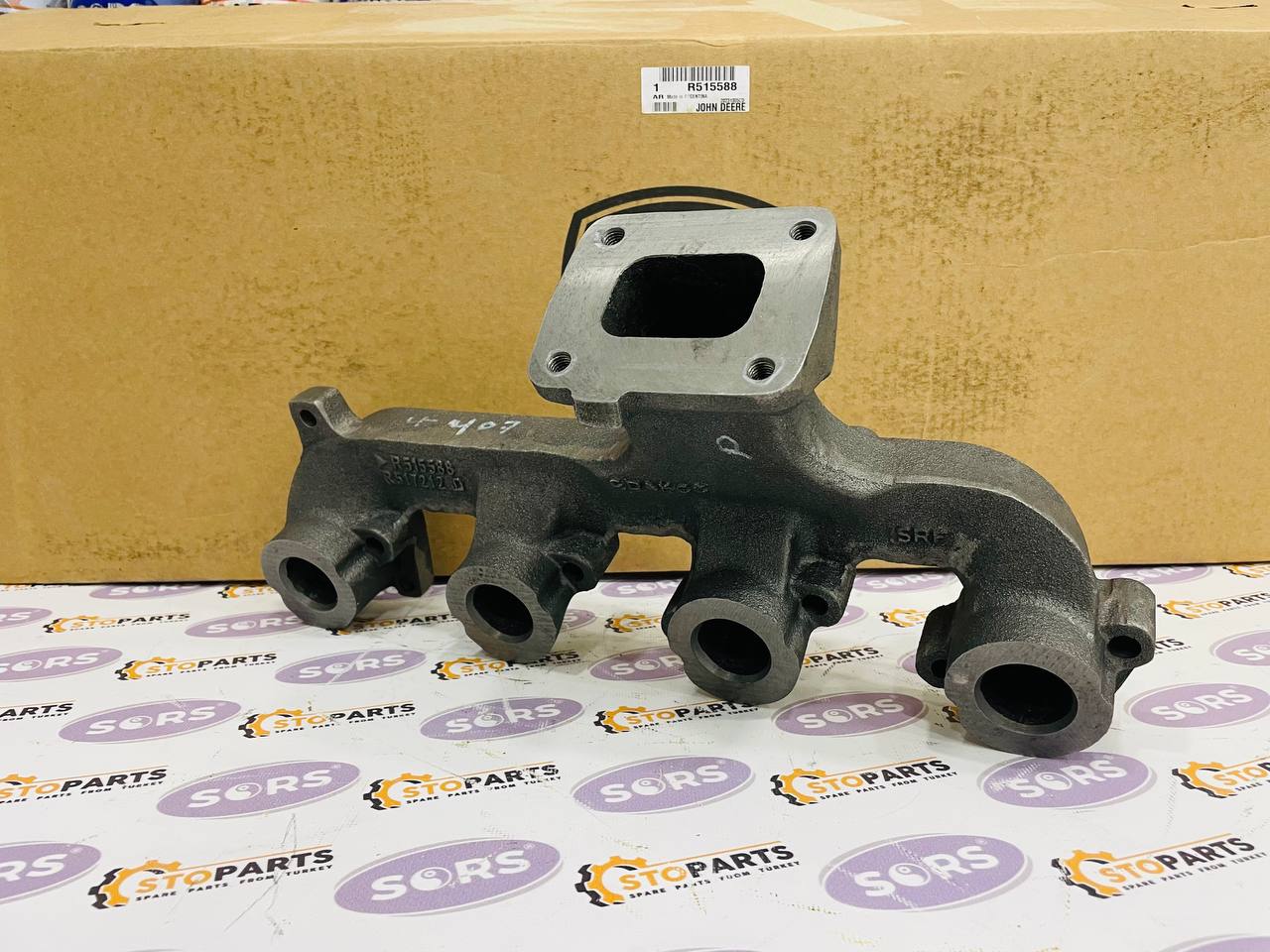 EXHAUST MANIFOLD R515588 FOR JOHN DEERE