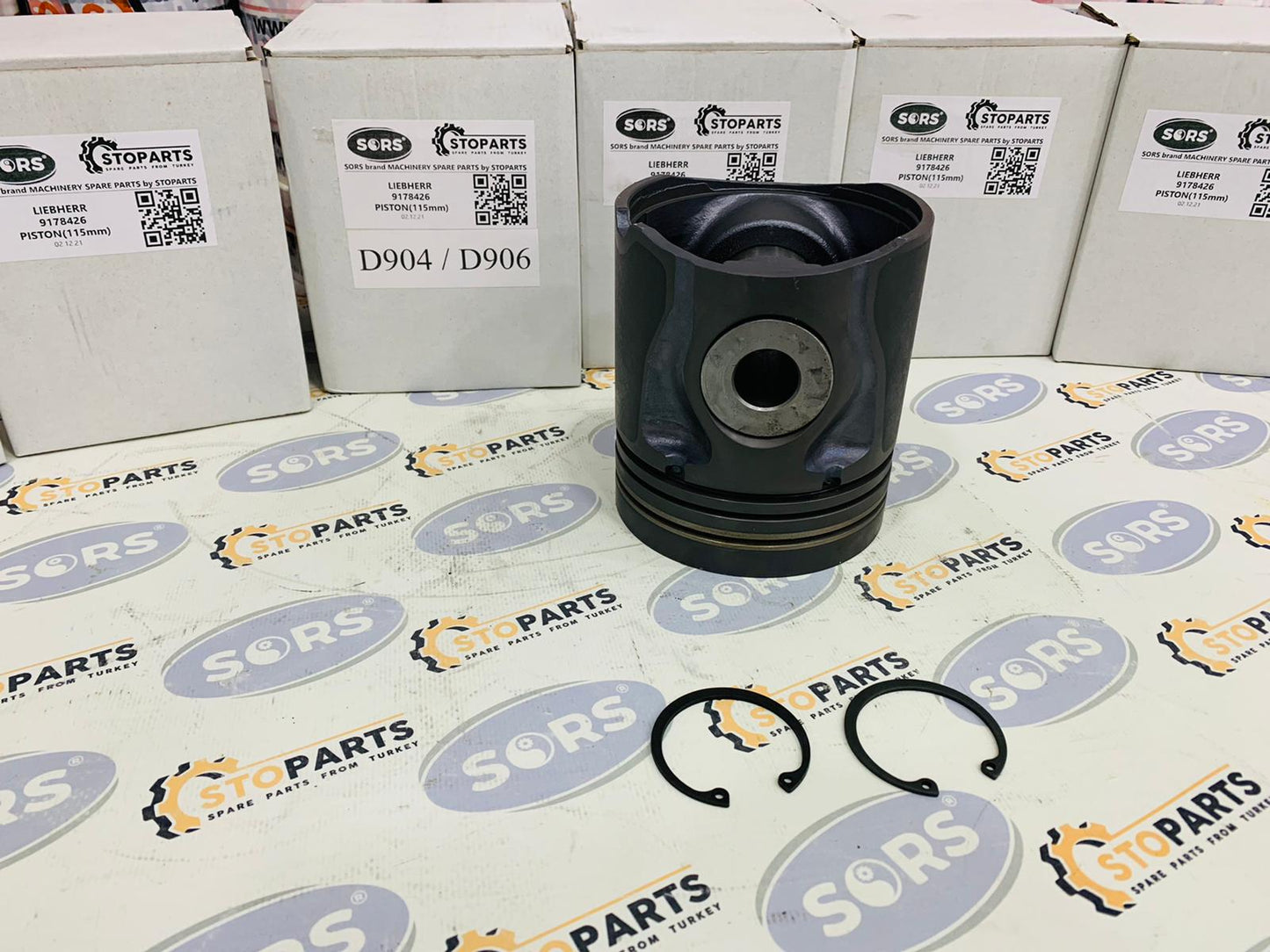 PISTON WITH PIN AND CLIPS 9178426 FOR LIEBHERR
