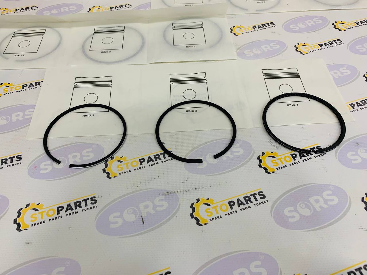 PISTON RING SET ED0082112060-S FOR LOMBARDINI