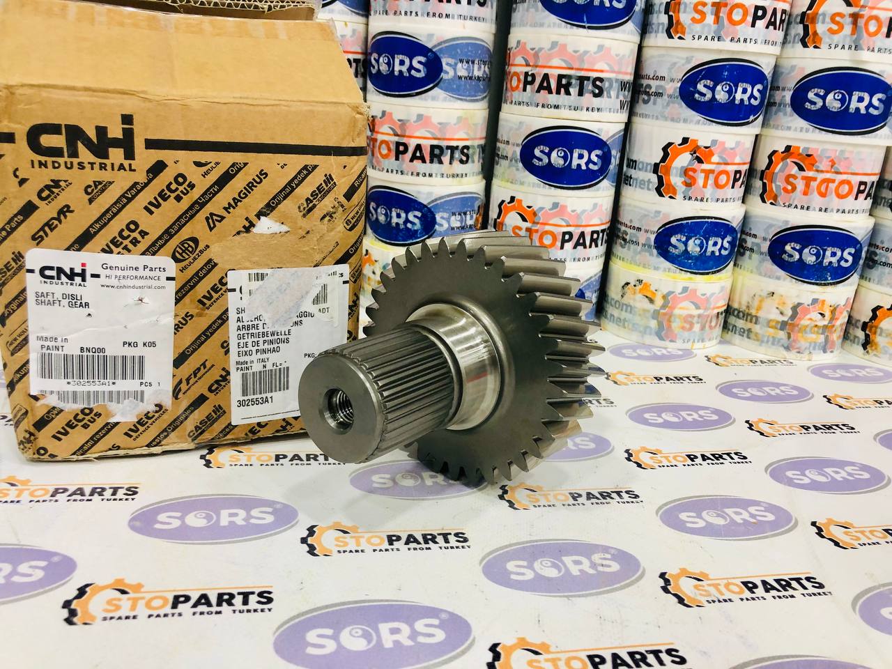 GEAR SHAFT 302553A1 FOR CASE & NEW HOLLAND (GENUINE)
