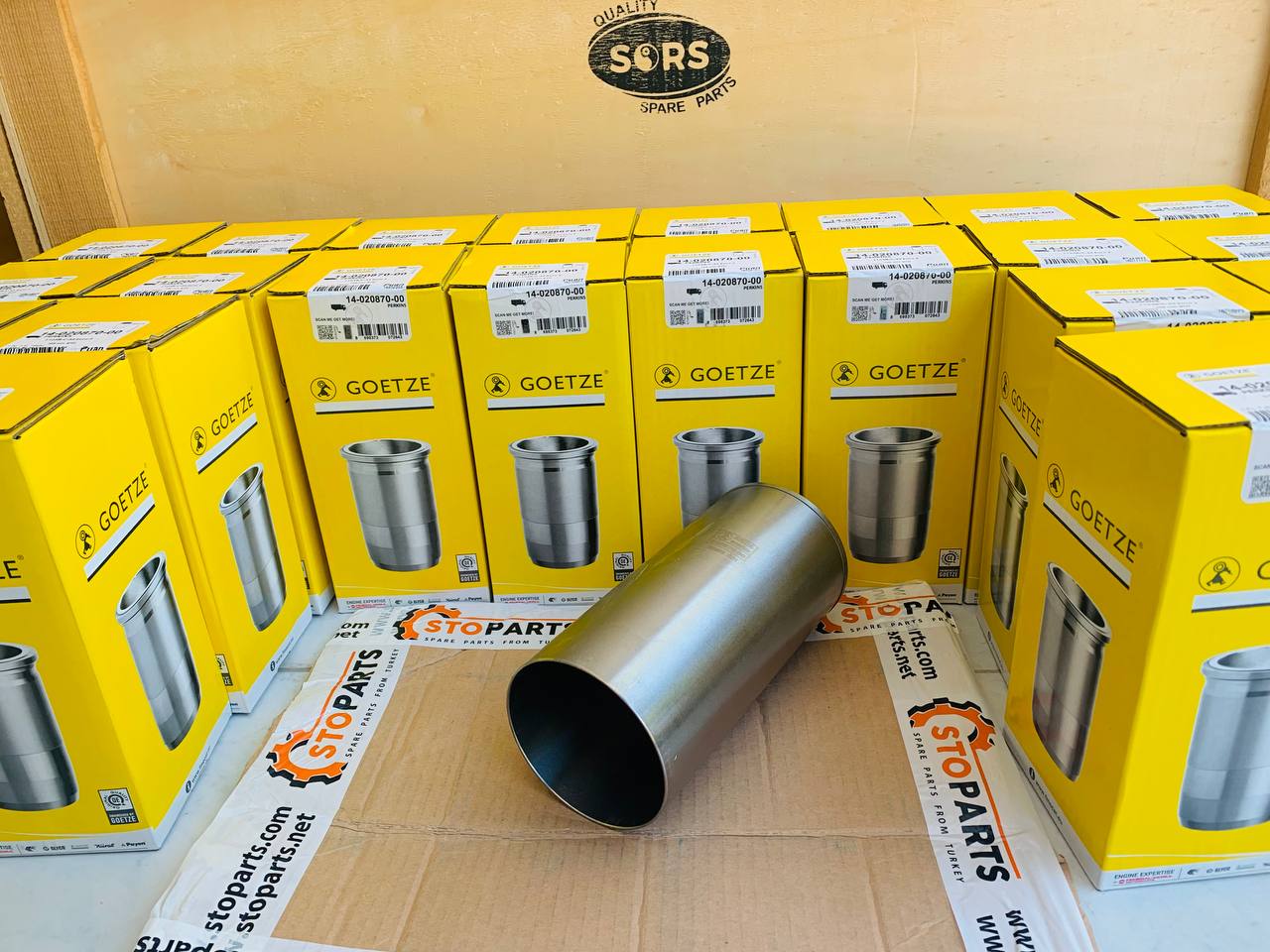 CYLINDER LINERS 14-020870-00 FOR PERKINS (BRAND GOETZE)