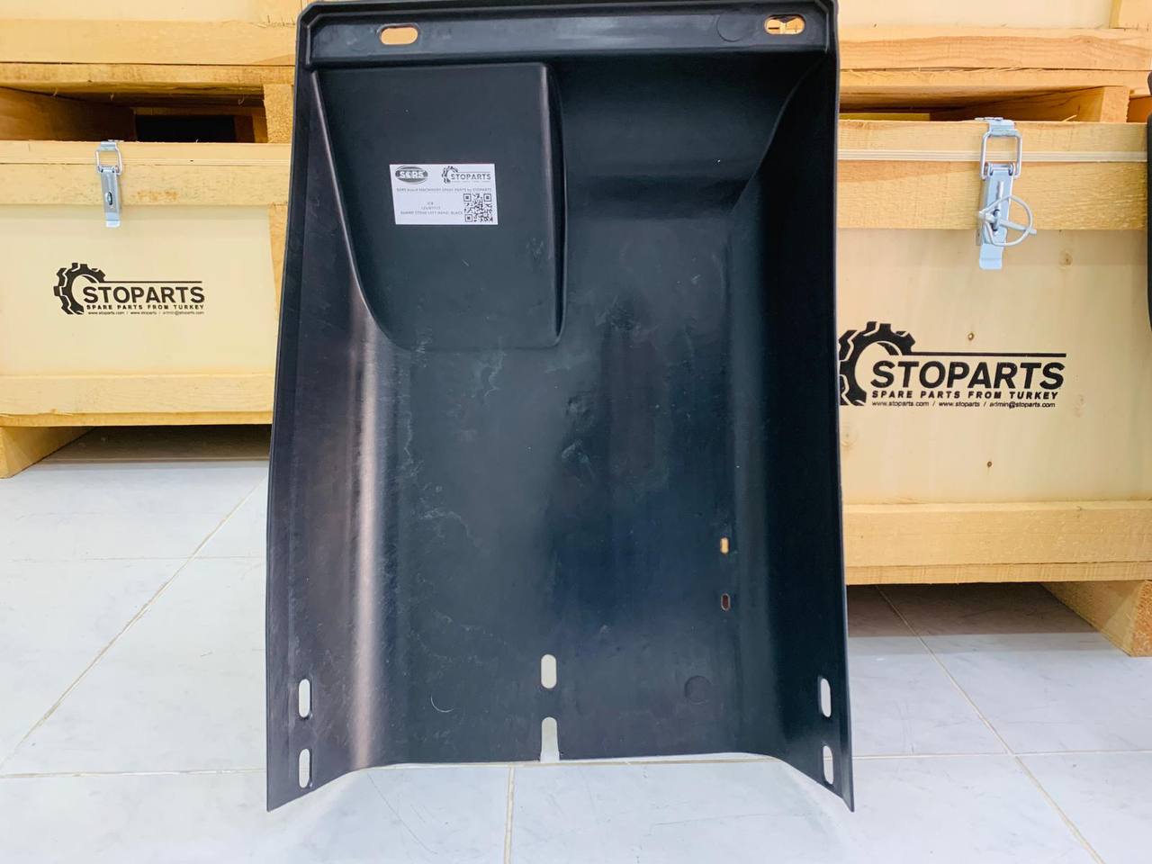 GUARD STONE LEFT BLACK 123/07177 FOR JCB