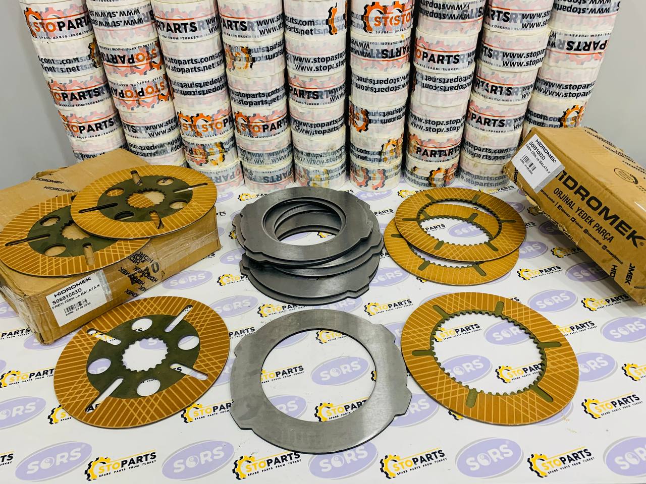 BRAKE DISC KIT S0691003, S0691003A, S0691003D FOR HIDROMEK (GENUINE)