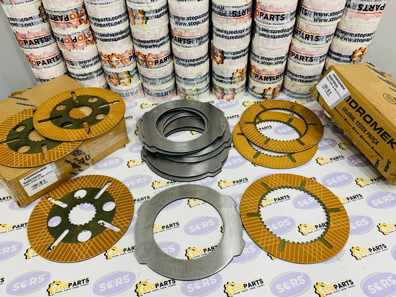 BRAKE DISC KIT S0691003, S0691003A, S0691003D FOR HIDROMEK (GENUINE)