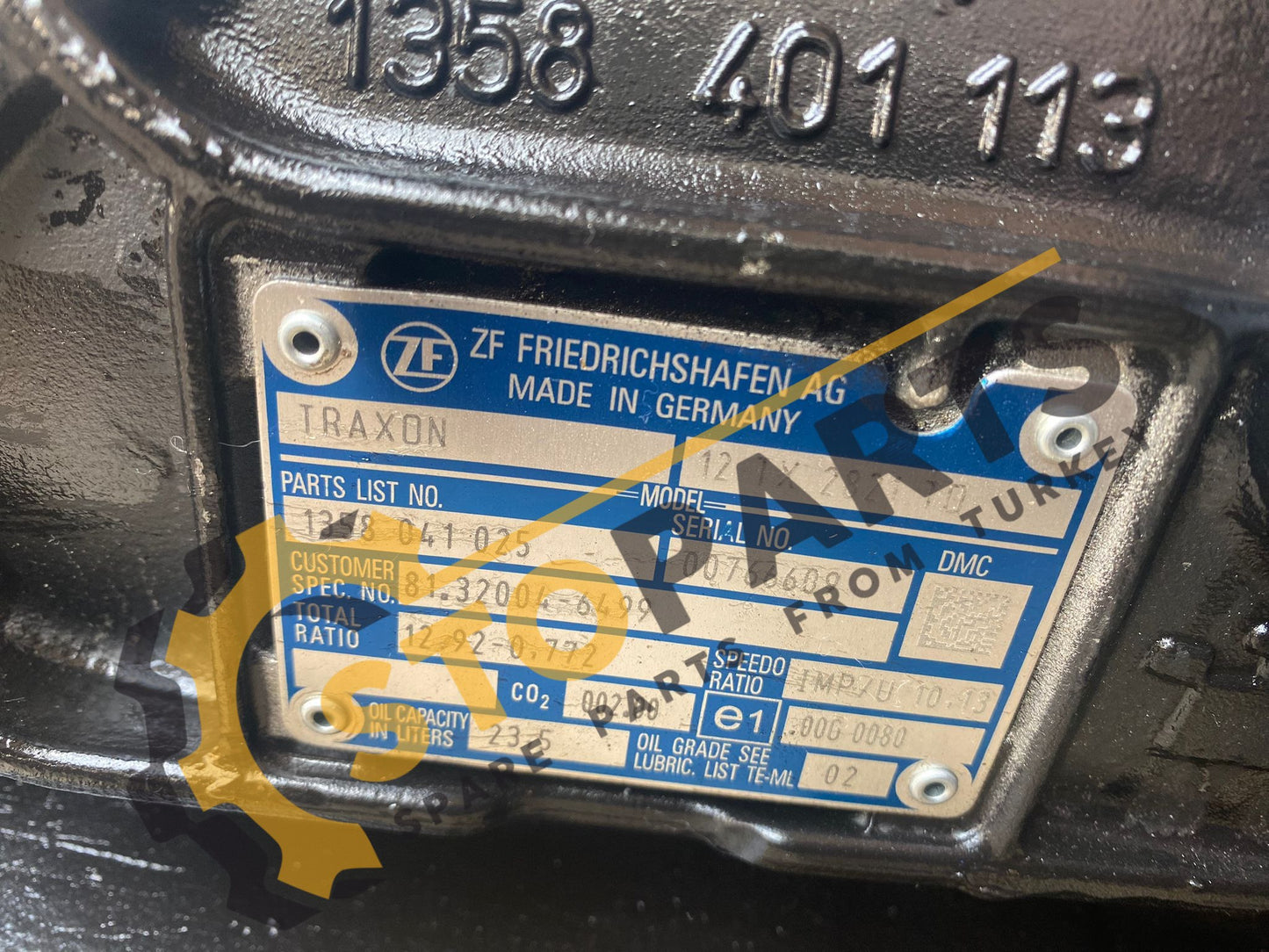 ZF 1372040025 TRANSMISSION ASS'Y FOR MAN
