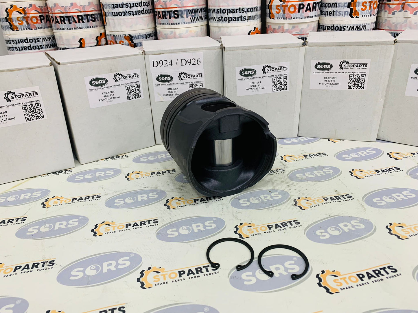 PISTON WITH PIN AND CLIPS 9883111 FOR LIEBHERR