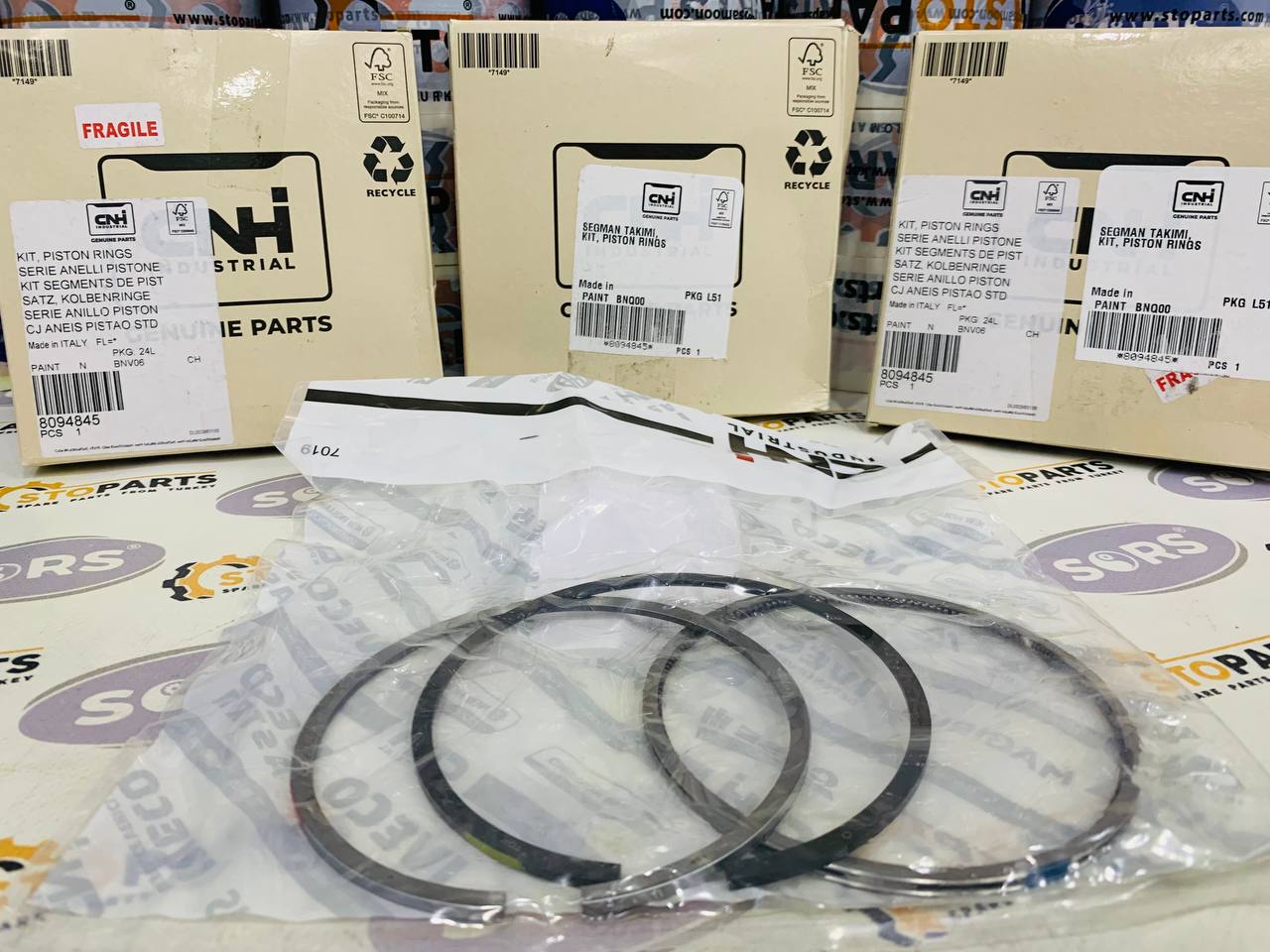 PISTON RING KIT 8094845 FOR CASE & NEW HOLLAND